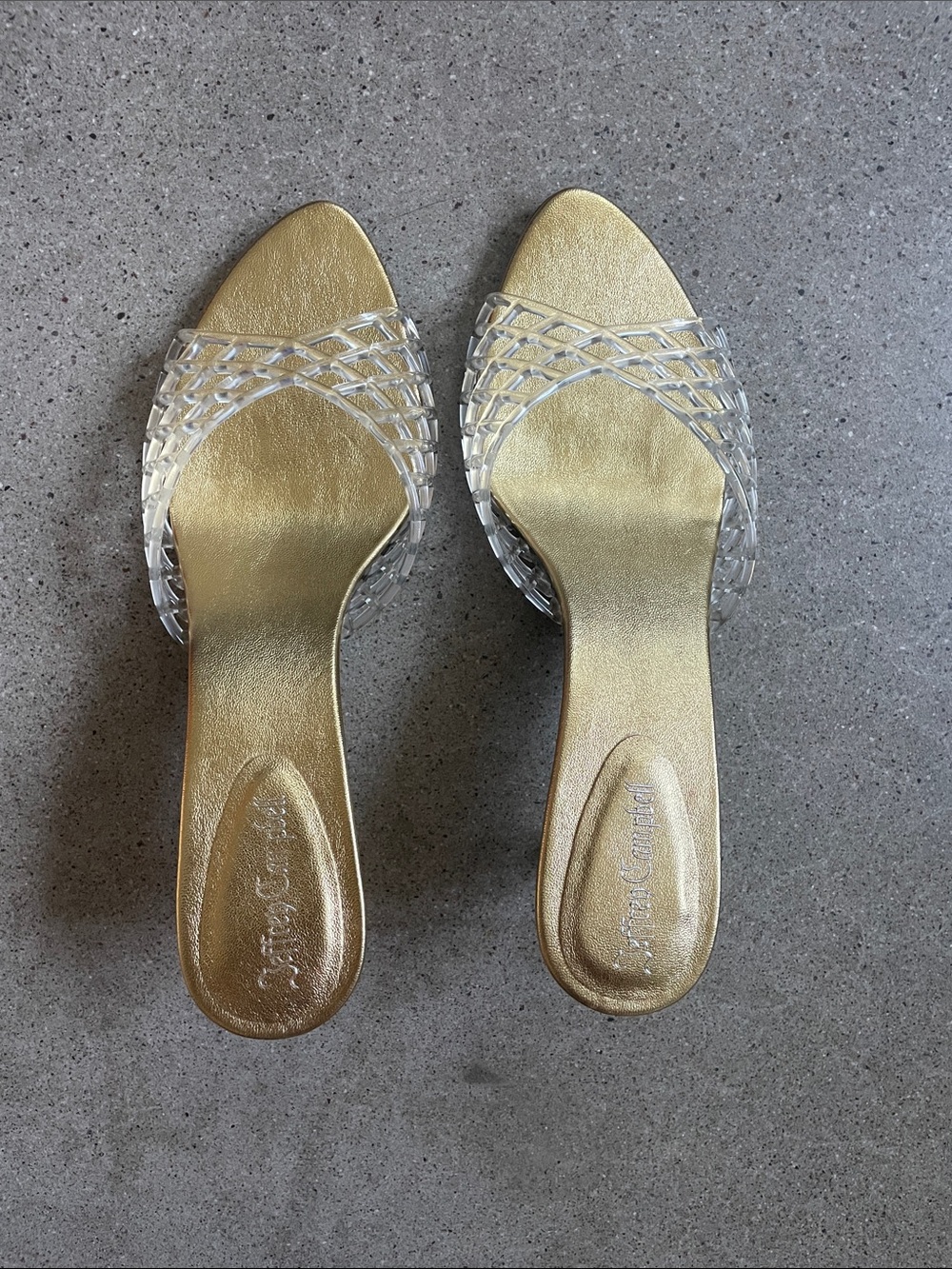 Jeffrey Campbell Seablue Heeled Jelly Sandals
